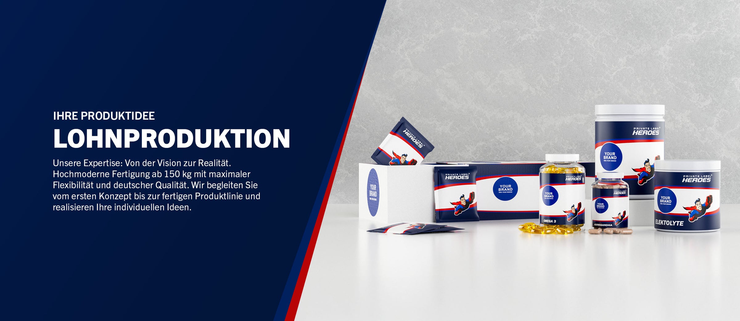 Lohnproduktion & Produktentwicklung bei Private Label Heroes