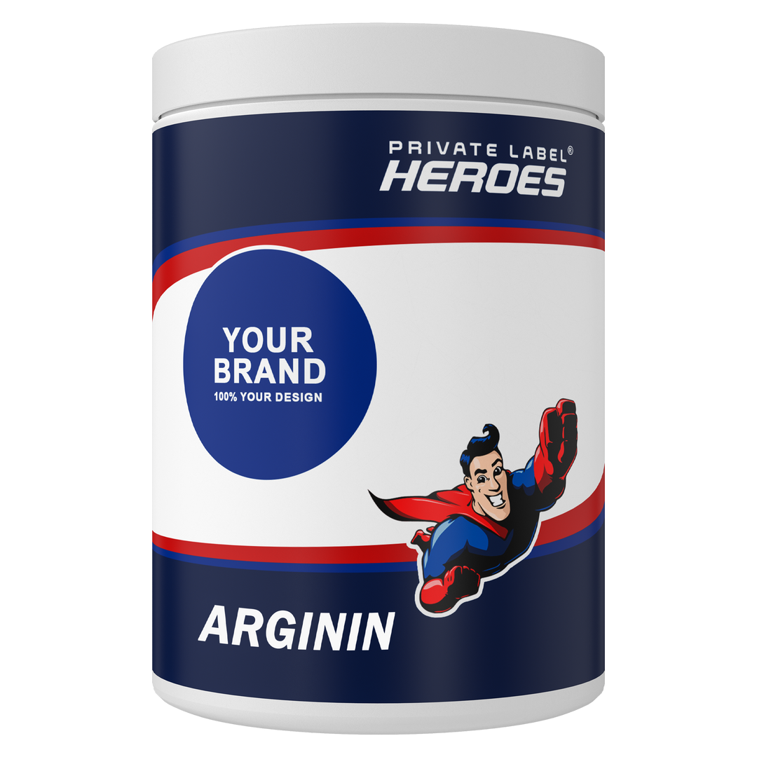 Private Label Heroes - L-Arginine HCL im White Label Portfolio schon ab geringer Abnahme verfügbar. L-Arginine HCL