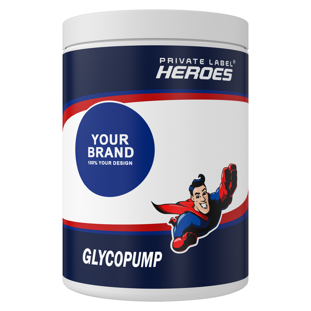 Private Label Heroes - GlycoPump Glycerol Pulver im White Label Portfolio schon ab geringer Abnahme verfügbar. GlycoPump Glycerol Pulver